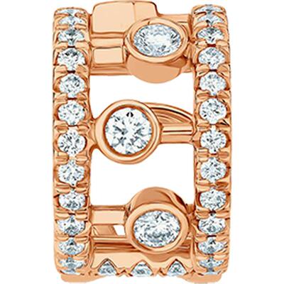 DeBeers戴比尔斯玫瑰金耳骨钻石