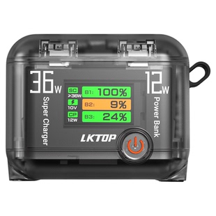 LKTOP立可拓适配大疆action6/5pro/4/3电池充电器充电仓osmo360充电盒大疆电池收纳盒充电管家运动相机配件