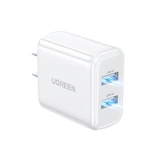 绿联20w双口充电器头适用苹果iphone17pro16ipad华为小米15安卓手机typec快充pd充电头usb多口充电器插头5v2a