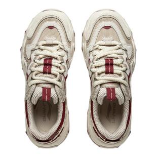 李宁猫爪系列经典休闲鞋女子2026冬季新款时尚潮流厚底增高运动鞋