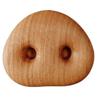 原上城实木小猪鼻子冰箱磁力贴个性原创设计家居装饰品乔迁礼物