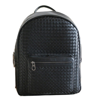 双肩包男真皮编织背包男士休闲男生潮流时尚电脑女士纯牛皮旅行包