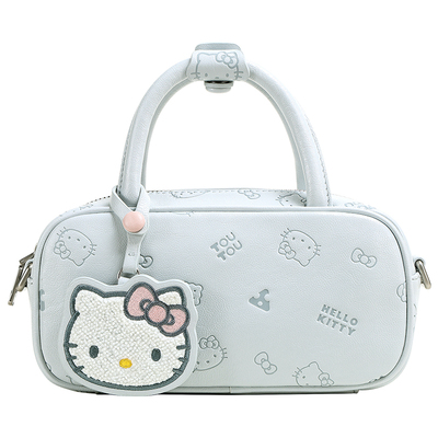 TOUTOUhellokitty三丽鸥包包蓝色波士顿保龄球包包枕头包生日礼物