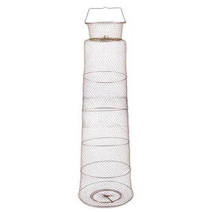 钢丝鱼护防挂鱼篓折叠便携网兜装鱼螃蟹金属鱼笼速干不锈钢鱼笼