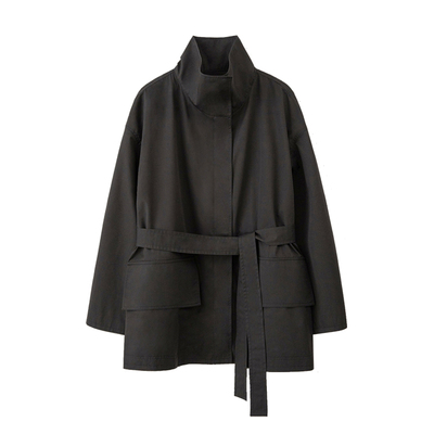 EAAH 韩国品牌 2025春夏女装大翻领宽松百搭时尚工装夹克外套