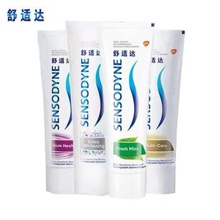 舒适达牙龈护理多效护理劲速护理清新薄荷美白配方含氟抗敏感组合