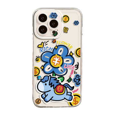 适用马上有钱花手机壳新年情侣