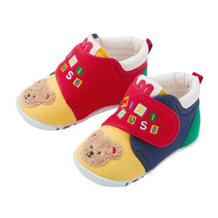 MIKIHOUSE海外旗舰店 日本制经典小熊一段婴童学步鞋 25年新品