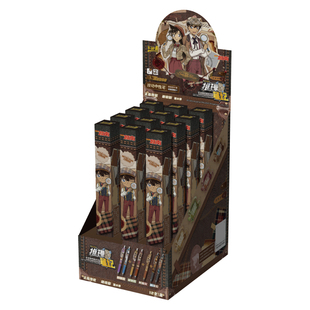 卡游名侦探柯南中性笔盲盒笔推理笔纪破晓版按动黑色水笔签字笔怪盗基德高颜值小学生专用正版周边联名款文具