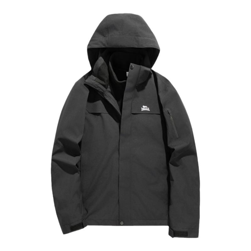 龙狮戴尔防风防雨冲锋衣女三合一户外运动外套2024新款秋冬登山服