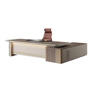 香尔特轻奢老板桌椅组合简约现代董事长办公室大气大班台经理桌子