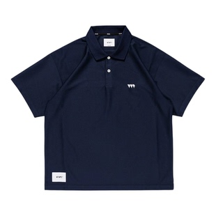 现货 WTAPS ACADEMY 02/SS/POLY 刺绣速干短袖POLO衬衫 25SS