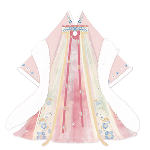 素羽华裳冰糖丸子 新款唐制汉服女改良齐胸襦裙 斗篷外套秋冬套装