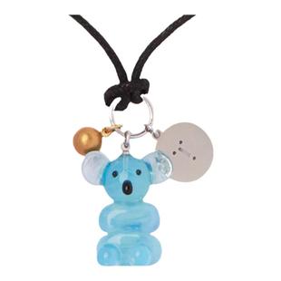 周雨彤同款 bonbon museum 考拉钥匙绳项链童趣彩色琉璃饰品首饰