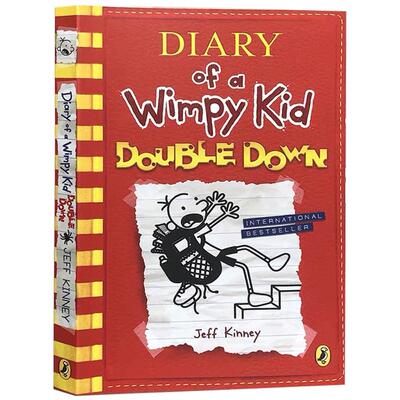 送音频进口英文原版小屁孩哭包日记系列Diary of a Wimpy Kid#11: Double Down校园励志小说英语故事章节桥梁书小学生漫画课外读物