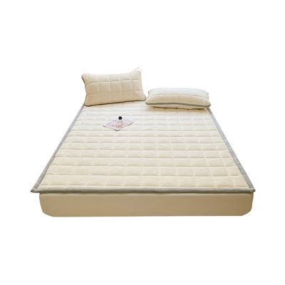 加厚牛奶绒床褥垫一米五毛毯铺床