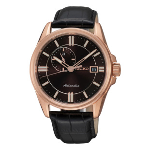 精工手表全国联保2年SSA134J1自动机械表男表皮表带防水手表腕表