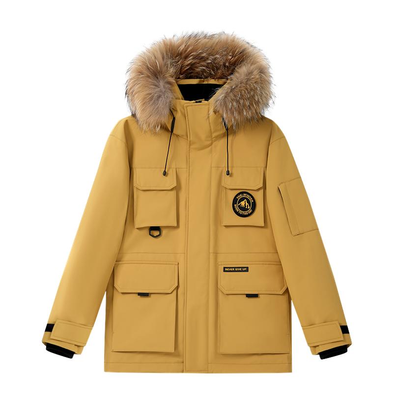 雪中飞派克羽绒服工装女款