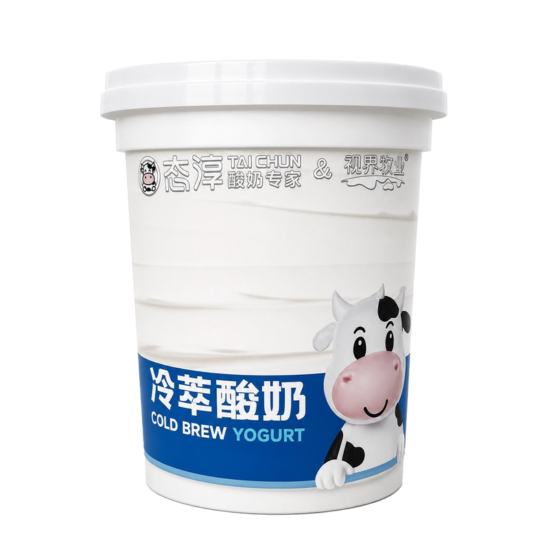 态淳希腊冷萃酸奶商用4斤2桶装