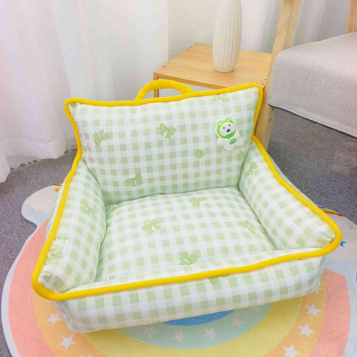 狗狗沙发可爱西高地田园风靠背窝猫咪睡觉用小床四季通用狗窝猫窝