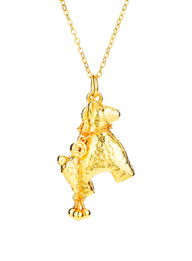 南宫S925纯银马年本命年项链