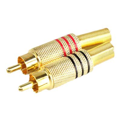 莲花插头AV音视频插头339梅花头