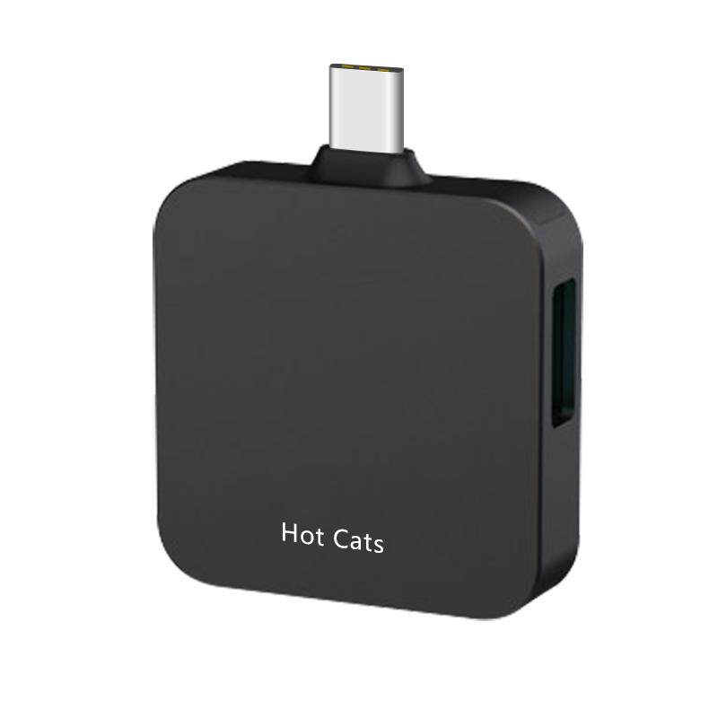辣猫Type-C适用于苹果15华为mate60手机平板单反ipad pro电脑TF/SD卡U盘多功能四合一3.0高速相机