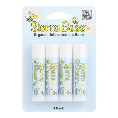 SierraBees塞拉小蜜蜂有机润唇膏美国进口男女套装天然滋润锁水去