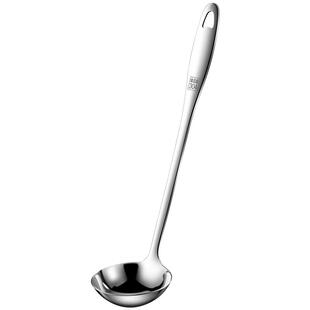 华际达不锈钢汤勺家用加厚火锅勺漏勺大号盛汤喝汤匙长柄勺子