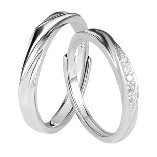 999纯银莫比乌斯环对戒情侣戒指气质小众高级感食指戒男生日礼物