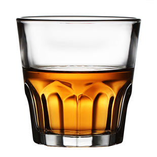 家用钢化玻璃水杯八角茶杯一口啤酒杯子小加厚酒吧KTV洋酒杯二两