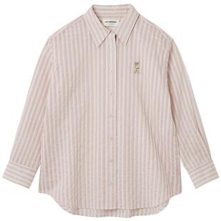 LILY BROWN春夏款LILY BEAR小熊刺绣翻领衬衫LWFB252062