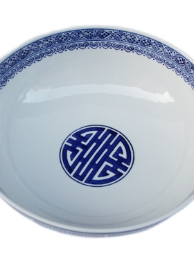 酸菜鱼大盆碗绿植花盆青花瓷花瓶室内植物装饰缸陶瓷水培水仙陶罐