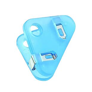 日本索尼克书夹SONIC直角夹90度三角夹子方便夹可夹50页票夹试卷边角夹保护文件边角不卷边的方便彩色夹子