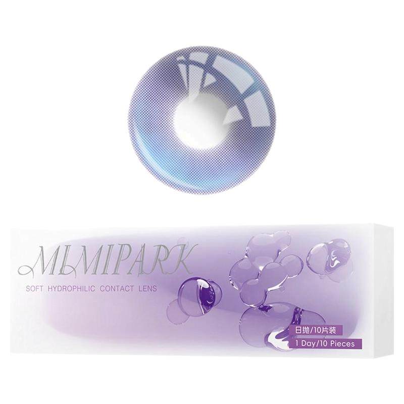 MIMIPARK美瞳日抛邂逅晚礼服大小直径混血自然彩色隐形眼镜10片装