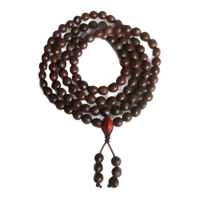 摇钱树木栾树子手串108颗佛珠念珠手持男女款情侣多圈手链礼物DIY