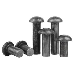 半圆头铁铆钉圆帽实心铆钉敲击式圆头毛钉不锈钢304卯钉M2M3M4m16