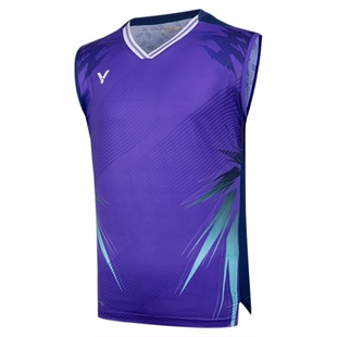 VICTOR/威克多羽毛球服李梓嘉专属比赛服短袖背心T-50007 T-50008