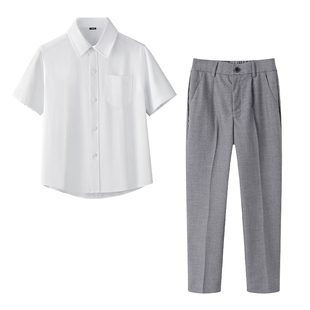 六一儿童演出服夏短袖泰式校服班服男女童毕业照大合唱朗诵团体服