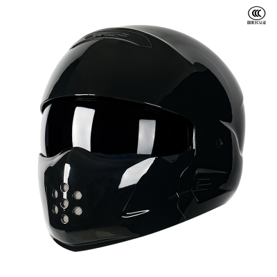 全盔男女四季可拆卸护嘴半盔