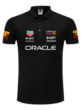 红F1牛车队服维斯塔潘polo衫