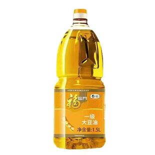 福临门一级大豆油1.5L宿舍小瓶清澈
