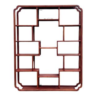 博古架挂墙壁挂式红木架子置物架木质架子多宝阁挂墙茶具收纳展示