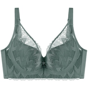 爱戴文胸套装小胸聚拢款无钢圈乳木果纤维蕾丝胸罩防走光内衣女