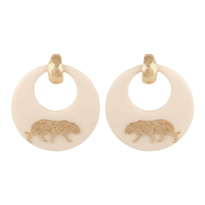 AZLOOK【法国珈思明星同款】GAS BIJOUX耳环女老虎耳环高级感轻奢