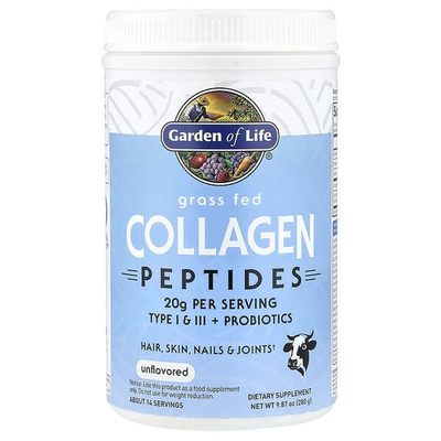 Garden of life生命花园草饲胶原蛋白多肽粉关节骨骼发肤甲健康