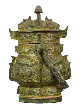 御如意仿古青铜器提梁古代酒文化