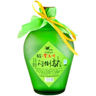 宁河源清香型闷倒驴65度500ml绿坛纯粮食高度白酒整箱6瓶装