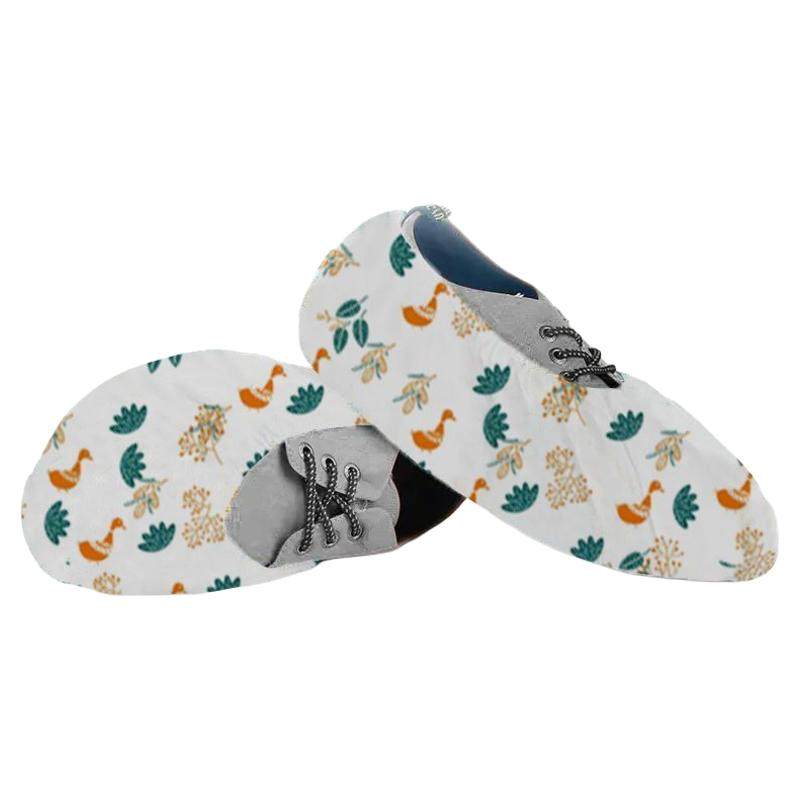 【真圆头】一次性鞋套加厚室内防尘防滑耐磨卡通成人学生客人脚套