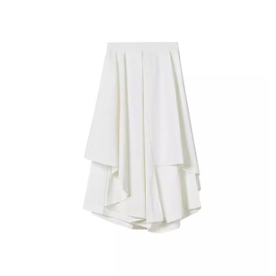 2026春秋季不规则半身裙女夏季新款山本风暗黑系小众白色裙裤女生